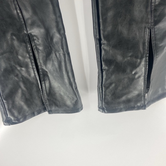 Wild Fable wide leg faux leather pants with slit - Picture 11 of 16